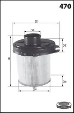 Luftfilter MECAFILTER EL1820 Bild Luftfilter MECAFILTER EL1820