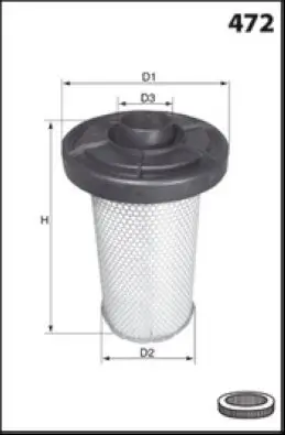 Luftfilter MECAFILTER EL2213 Bild Luftfilter MECAFILTER EL2213