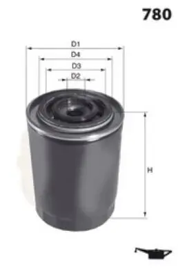 Ölfilter MECAFILTER ELH4223 Bild Ölfilter MECAFILTER ELH4223