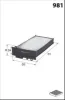 Filter, Innenraumluft MECAFILTER ELR7104 Bild Filter, Innenraumluft MECAFILTER ELR7104