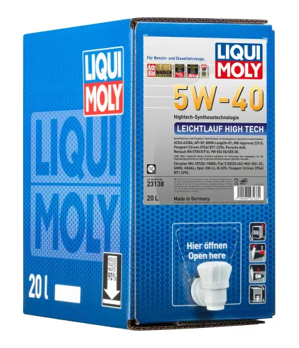 Motoröl 5W-40 20L LIQUI MOLY 23138 Bild Motoröl 5W-40 20L LIQUI MOLY 23138