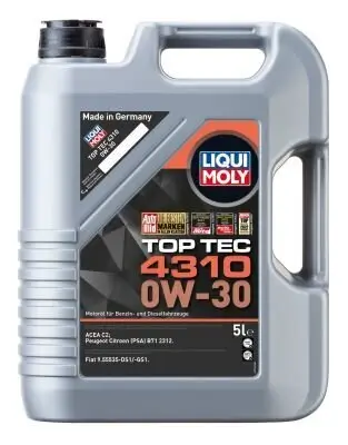 Motoröl 0W-30 5L LIQUI MOLY 3736