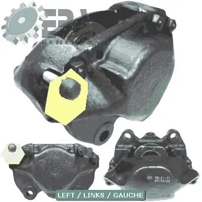 Bremssattel Vorderachse links ERA Benelux BC60356 Bild Bremssattel Vorderachse links ERA Benelux BC60356