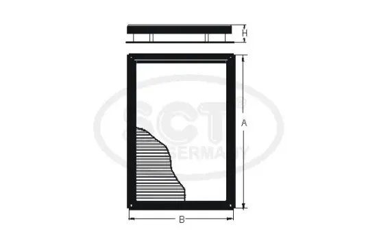 Filter, Innenraumluft SCT - MANNOL SA 1155 Bild Filter, Innenraumluft SCT - MANNOL SA 1155