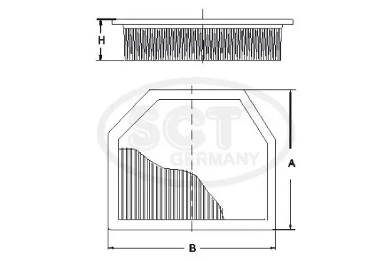 Filter, Innenraumluft SCT - MANNOL SAK 201 Bild Filter, Innenraumluft SCT - MANNOL SAK 201