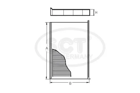 Filter, Innenraumluft SCT - MANNOL SAK 216 Bild Filter, Innenraumluft SCT - MANNOL SAK 216
