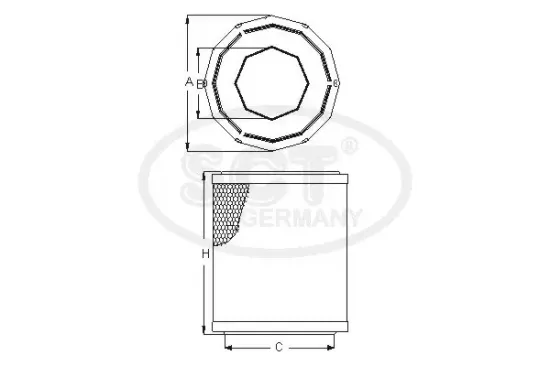 Luftfilter SCT - MANNOL SB 030 Bild Luftfilter SCT - MANNOL SB 030