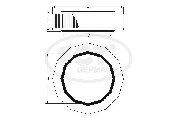 Luftfilter SCT - MANNOL SB 205