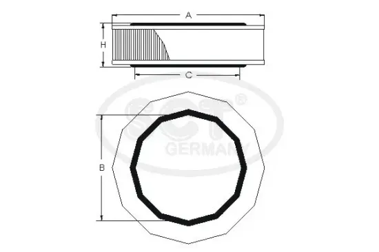 Luftfilter SCT - MANNOL SB 205 Bild Luftfilter SCT - MANNOL SB 205