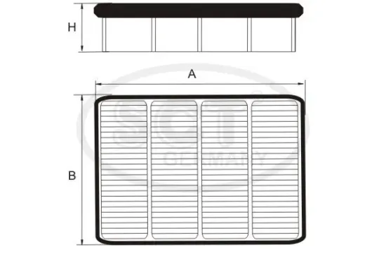 Luftfilter SCT - MANNOL SB 2107 Bild Luftfilter SCT - MANNOL SB 2107