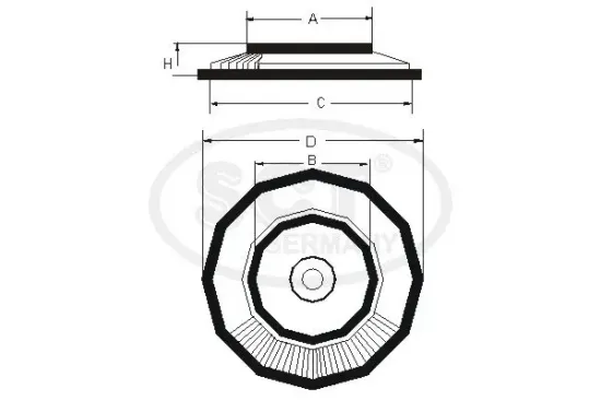 Luftfilter SCT - MANNOL SB 264 Bild Luftfilter SCT - MANNOL SB 264