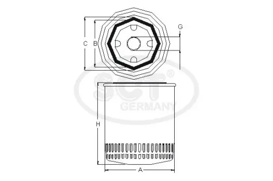 Ölfilter SCT - MANNOL SM 108 Bild Ölfilter SCT - MANNOL SM 108