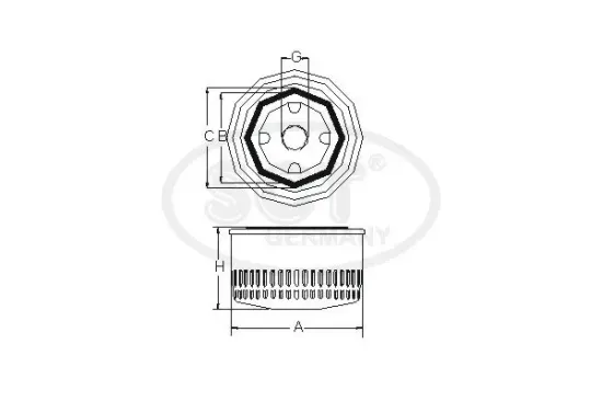 Ölfilter SCT - MANNOL SM 118 Bild Ölfilter SCT - MANNOL SM 118