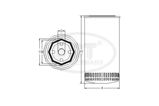 Ölfilter SCT - MANNOL SM 122 Bild Ölfilter SCT - MANNOL SM 122