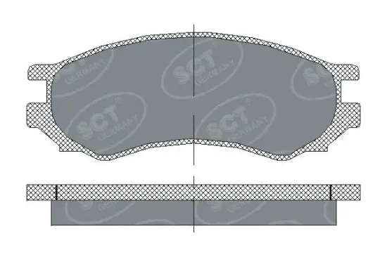 Bremsbelagsatz, Scheibenbremse Vorderachse SCT - MANNOL SP 156 PR Bild Bremsbelagsatz, Scheibenbremse Vorderachse SCT - MANNOL SP 156 PR
