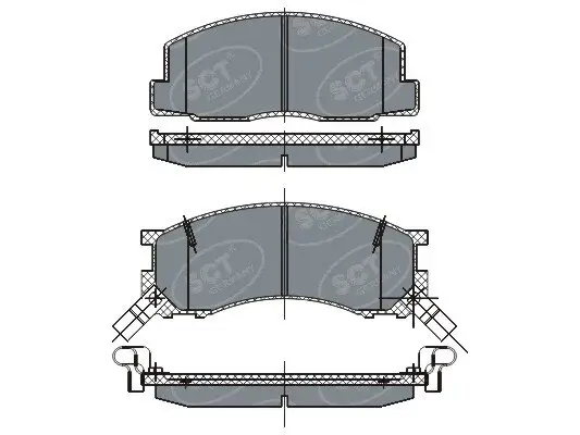 Bremsbelagsatz, Scheibenbremse Vorderachse SCT - MANNOL SP 262 PR Bild Bremsbelagsatz, Scheibenbremse Vorderachse SCT - MANNOL SP 262 PR