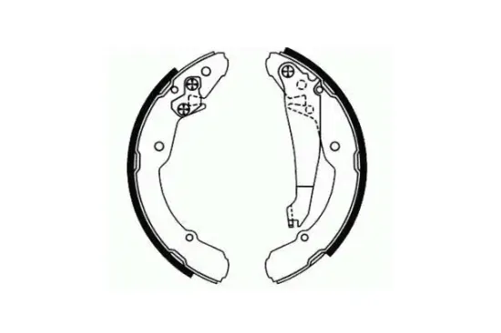 Bremsbackensatz Hinterachse SCT - MANNOL SS 545 Bild Bremsbackensatz Hinterachse SCT - MANNOL SS 545