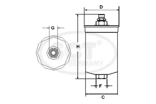 Kraftstofffilter SCT - MANNOL ST 313 Bild Kraftstofffilter SCT - MANNOL ST 313