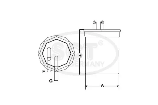 Kraftstofffilter SCT - MANNOL ST 6095 Bild Kraftstofffilter SCT - MANNOL ST 6095