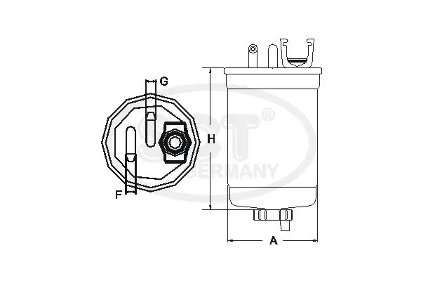 Kraftstofffilter SCT - MANNOL ST 6121 Bild Kraftstofffilter SCT - MANNOL ST 6121