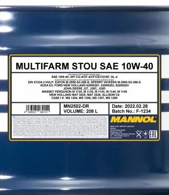 Motoröl 10W-40 208L SCT - MANNOL MN2502-DR Bild Motoröl 10W-40 208L SCT - MANNOL MN2502-DR