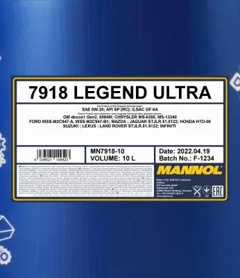 Motoröl 0W-20 10L SCT - MANNOL MN7918-10 Bild Motoröl 0W-20 10L SCT - MANNOL MN7918-10