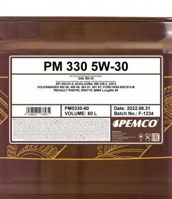 Motoröl 5W-30 60L SCT - MANNOL PM0330-60 Bild Motoröl 5W-30 60L SCT - MANNOL PM0330-60