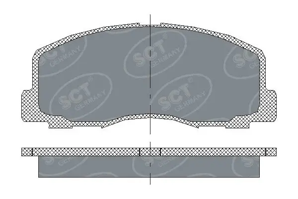 Bremsbelagsatz, Scheibenbremse Vorderachse SCT - MANNOL SP 117 PR