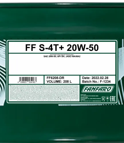 Motoröl 20W-50 208L SCT - MANNOL FF6208-DR Bild Motoröl 20W-50 208L SCT - MANNOL FF6208-DR