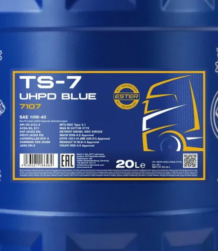 Motoröl 10W-40 20L SCT - MANNOL MN7107-20 Bild Motoröl 10W-40 20L SCT - MANNOL MN7107-20