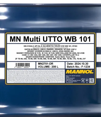 Motoröl 208L SCT - MANNOL MN2701-DR Bild Motoröl 208L SCT - MANNOL MN2701-DR