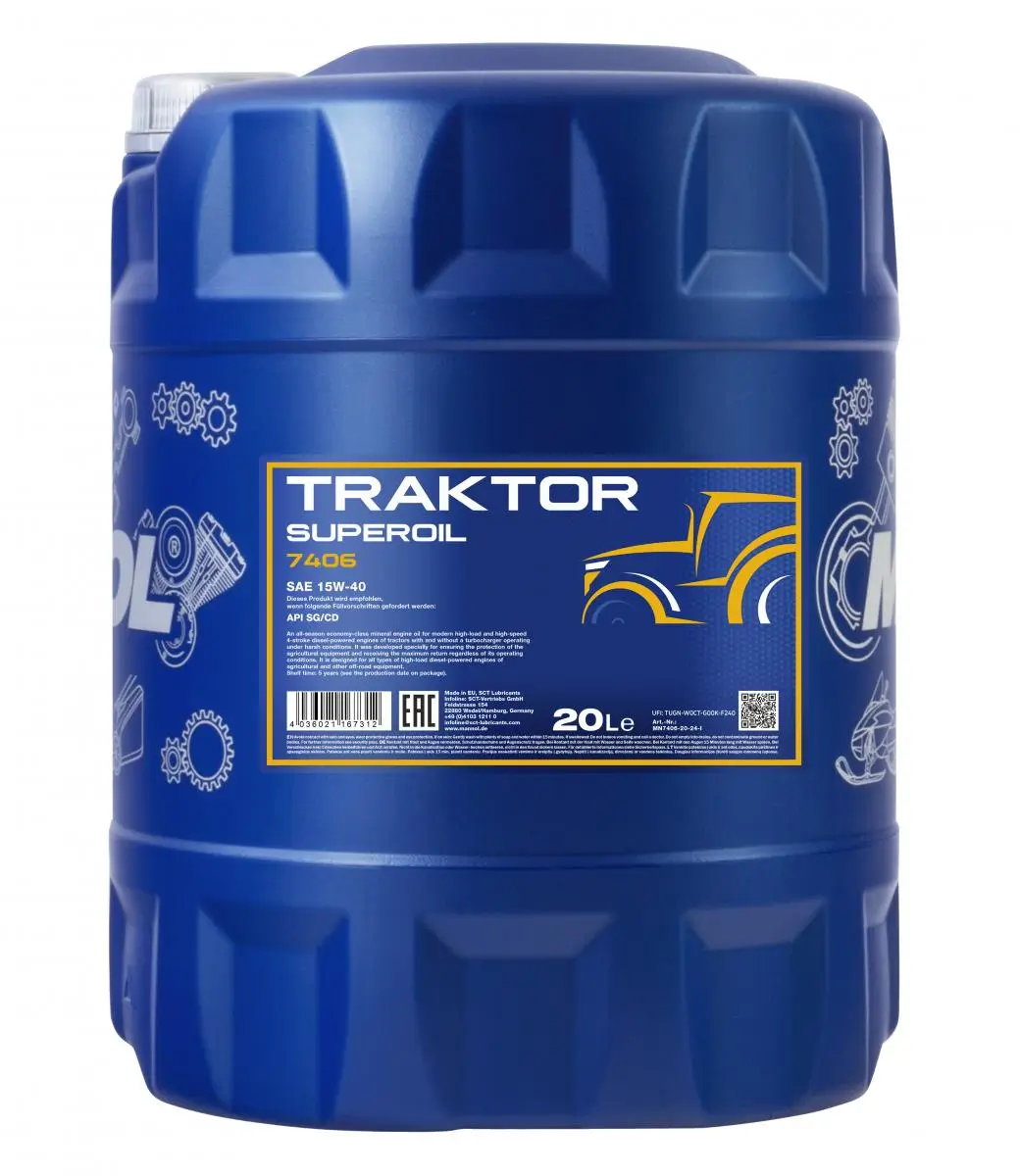 Motoröl 15W-40 20L SCT - MANNOL MN7406-20