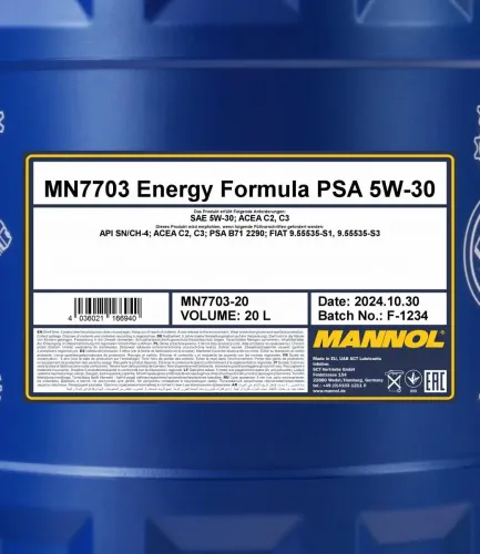 Motoröl 5W-30 208L SCT - MANNOL MN7703-DR Bild Motoröl 5W-30 208L SCT - MANNOL MN7703-DR