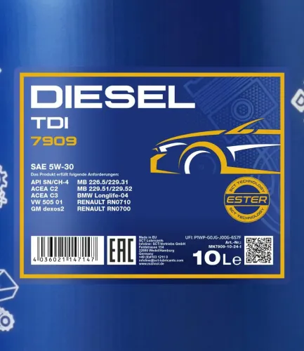 Motoröl 5W-30 10L SCT - MANNOL MN7909-10 Bild Motoröl 5W-30 10L SCT - MANNOL MN7909-10