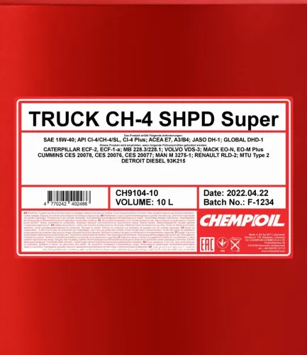 Motoröl 15W-40 10L SCT - MANNOL CH9104-10 Bild Motoröl 15W-40 10L SCT - MANNOL CH9104-10
