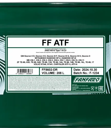 Getriebeöl SCT - MANNOL FF8602-DR Bild Getriebeöl SCT - MANNOL FF8602-DR