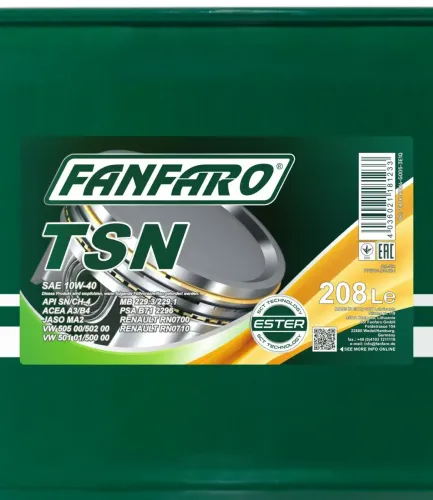 Motoröl 10W-40 208L SCT - MANNOL FF6704-DR Bild Motoröl 10W-40 208L SCT - MANNOL FF6704-DR