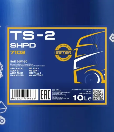 Motoröl 20W-50 10L SCT - MANNOL MN7102-10 Bild Motoröl 20W-50 10L SCT - MANNOL MN7102-10