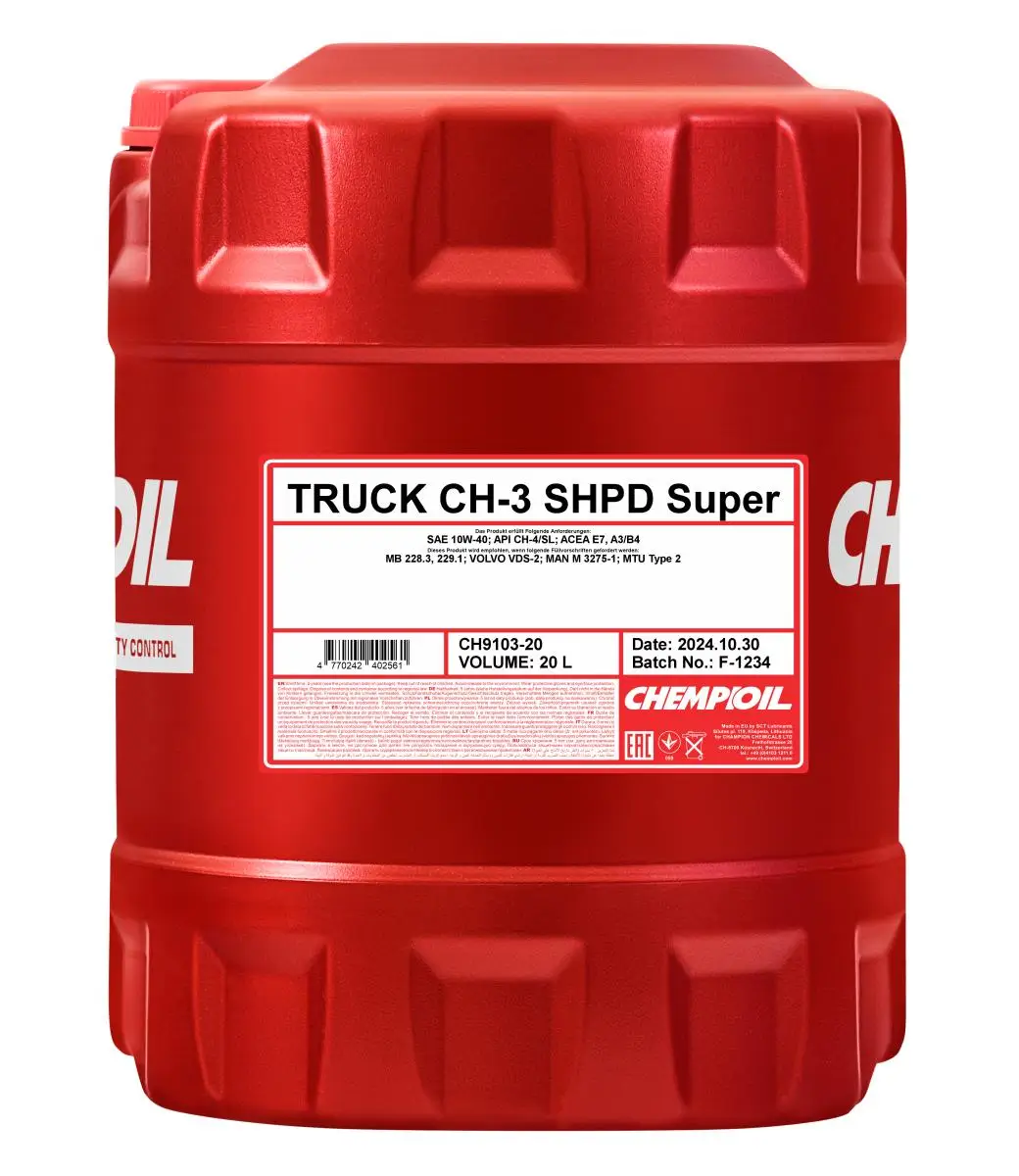 Motoröl 10W-40 20L SCT - MANNOL CH9103-20