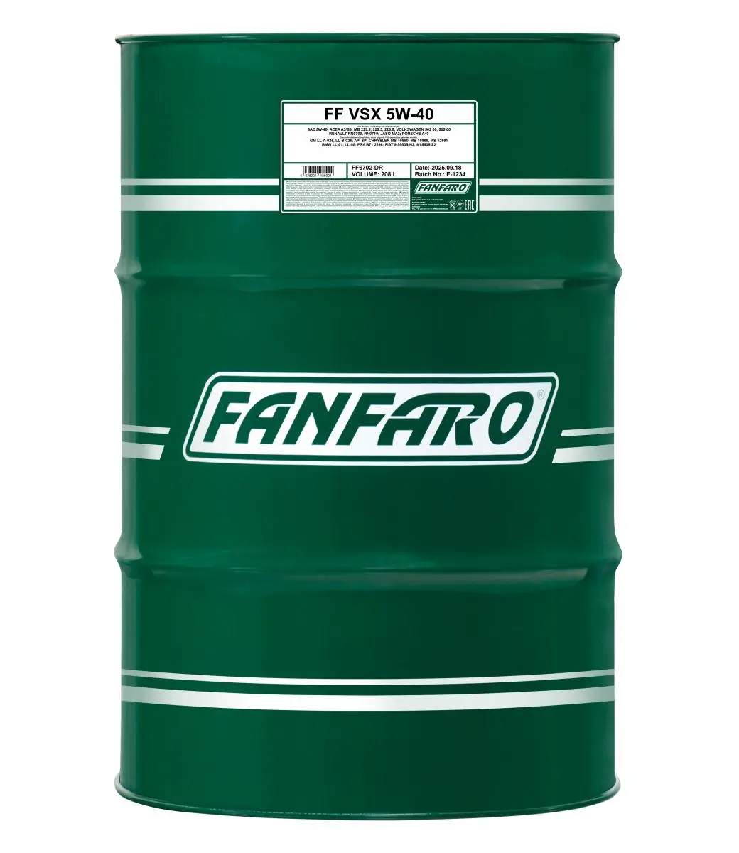 Motoröl 5W-40 208L SCT - MANNOL FF6702-DR