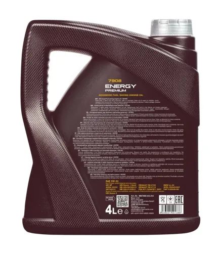 Motoröl 5W-30 4L SCT - MANNOL MN7908-4 Bild Motoröl 5W-30 4L SCT - MANNOL MN7908-4