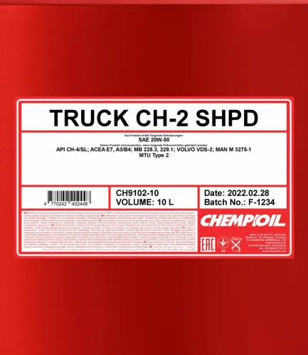 Motoröl 20W-50 10L SCT - MANNOL CH9102-10 Bild Motoröl 20W-50 10L SCT - MANNOL CH9102-10