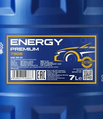 Motoröl 5W-30 7L SCT - MANNOL MN7908-7 Bild Motoröl 5W-30 7L SCT - MANNOL MN7908-7