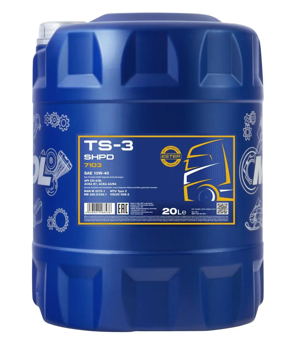 Motoröl 10W-40 20L SCT - MANNOL MN7103-20