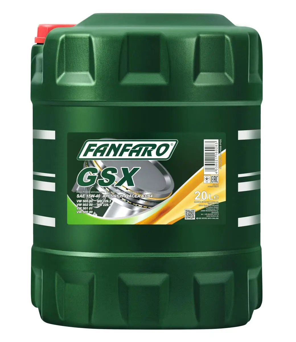 Motoröl 15W-40 20L SCT - MANNOL FF6401-20