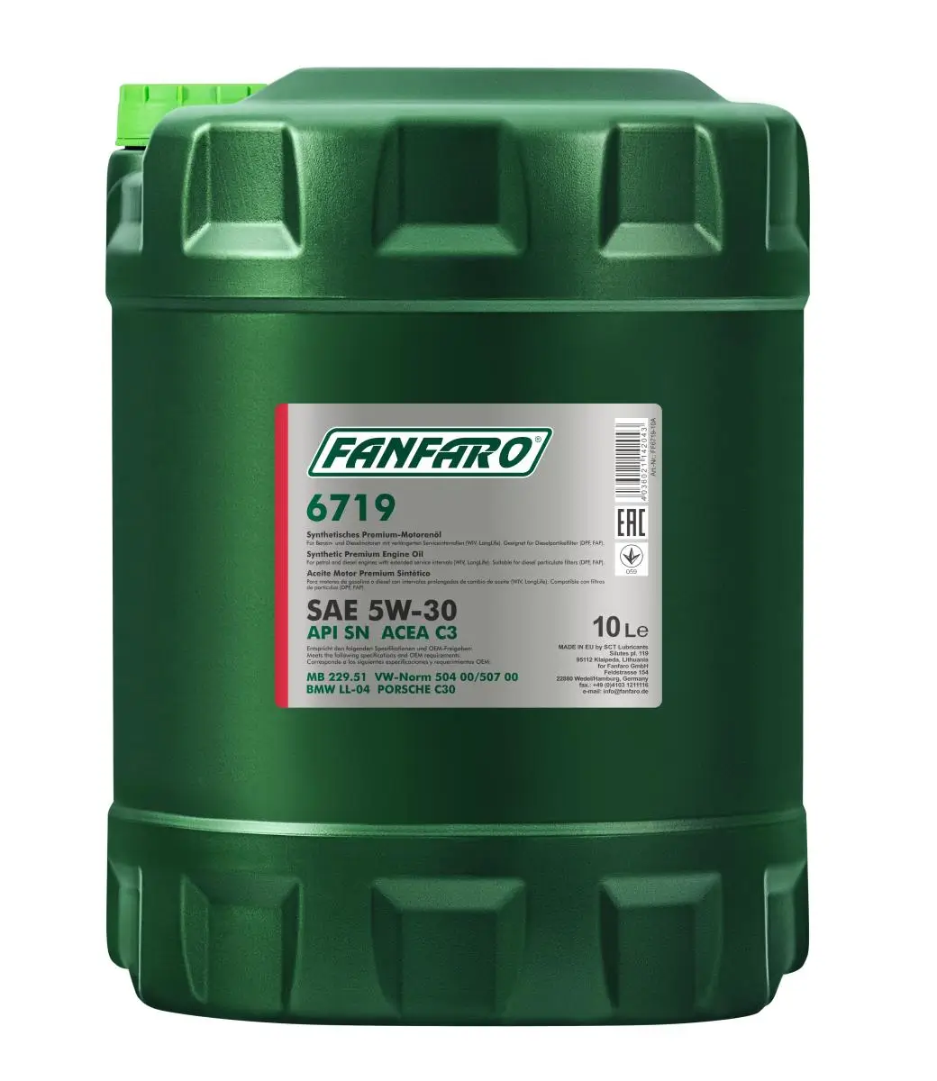 Motoröl 5W-30 10L SCT - MANNOL FF6719-10
