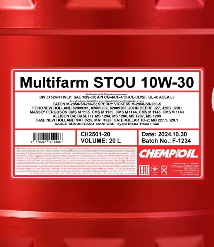 Motoröl 10W-30 20L SCT - MANNOL CH2501-20 Bild Motoröl 10W-30 20L SCT - MANNOL CH2501-20