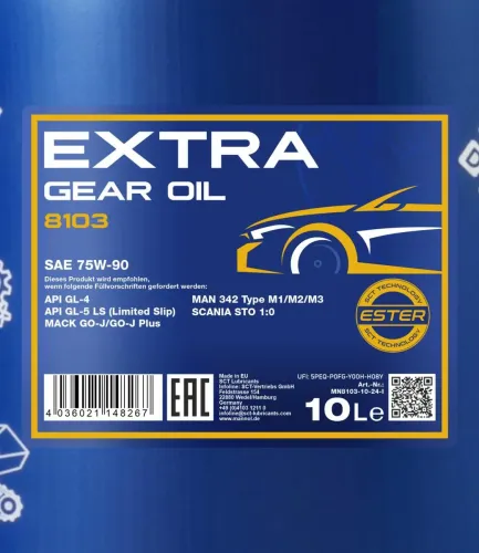 Getriebeöl 75W-90 SCT - MANNOL MN8103-10 Bild Getriebeöl 75W-90 SCT - MANNOL MN8103-10
