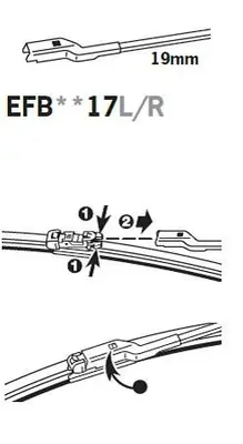 Wischblatt TRICO EFB5517L Bild Wischblatt TRICO EFB5517L