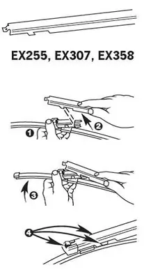 Wischblatt hinten TRICO EX358 Bild Wischblatt hinten TRICO EX358